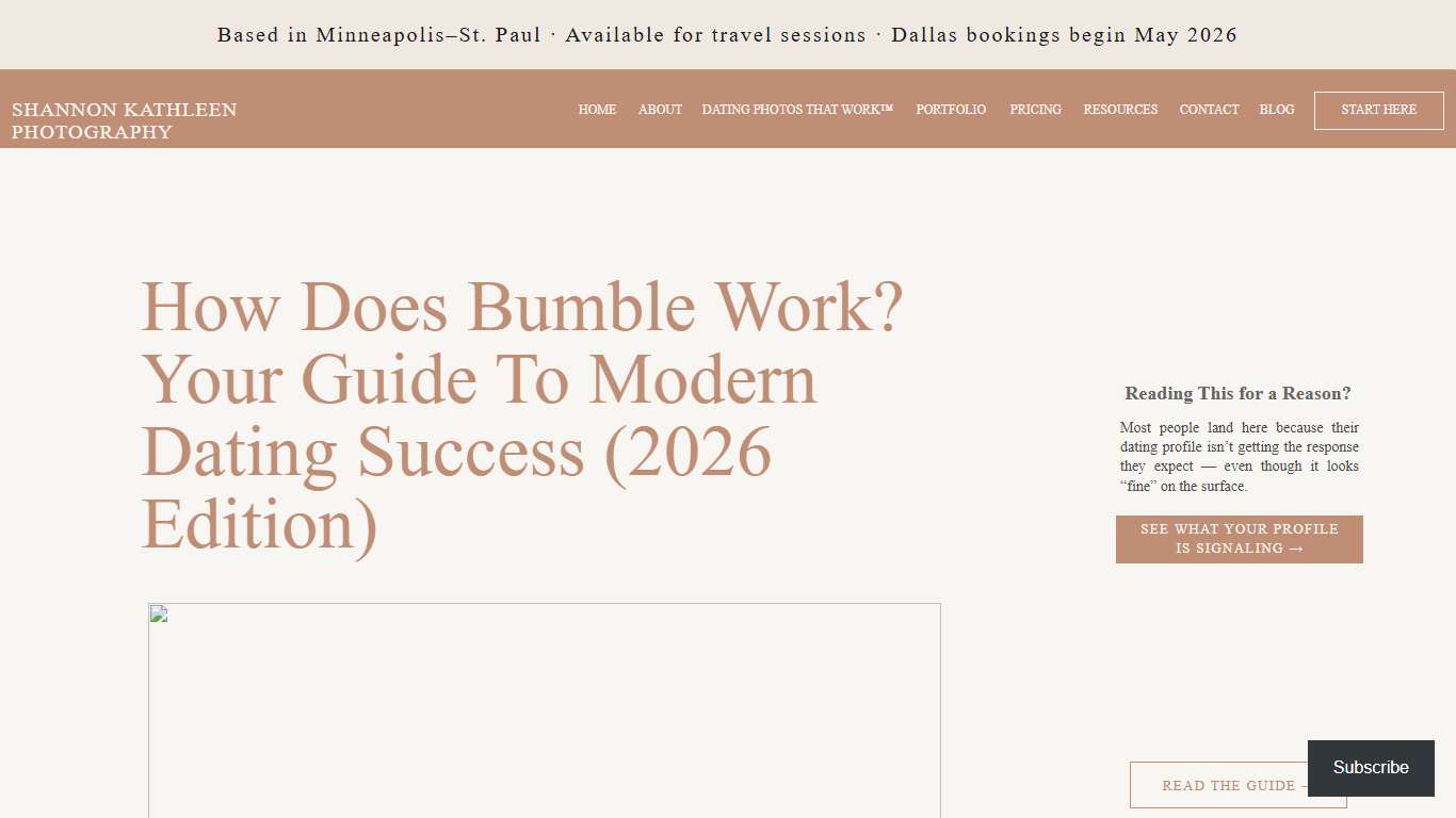 How Does Bumble Work? Your Guide to Modern Dating Success (2026 Edition) - shannonkathleenphotography.com